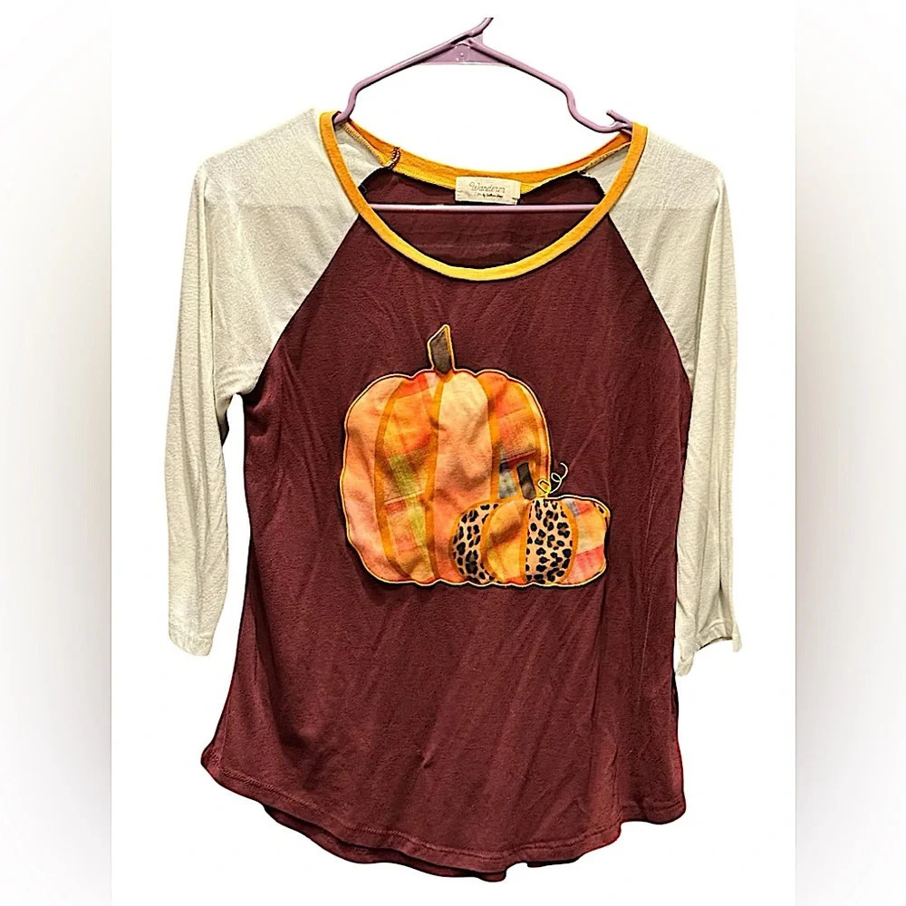 Wanderer maroon fall shirt SMALL